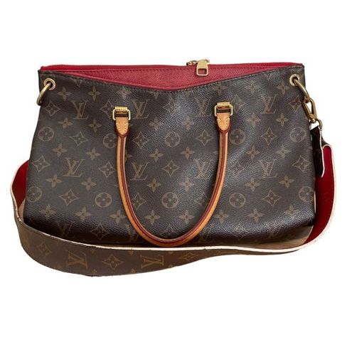 Louis Vuitton Monogram Canvas Red Brown Pallas MM Bag Cerise - $1763 - From  Savannah