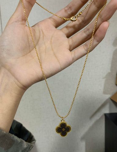 Louis Vuitton Recycled Clover Pendant Necklace Gold - $68 - From