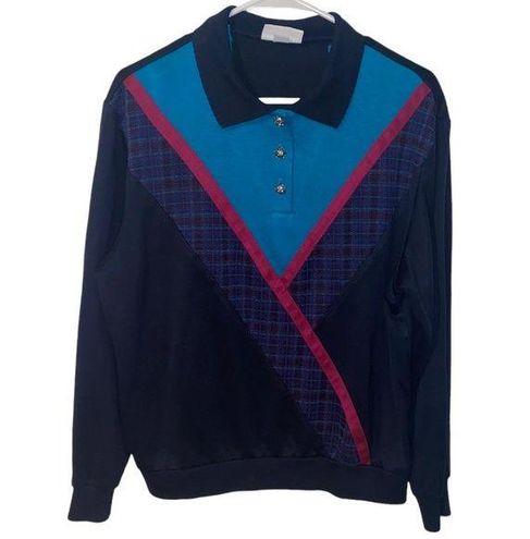 Alfred Dunner Vintage 80s 90s Sweatshirt Blue Size M - $27 - From