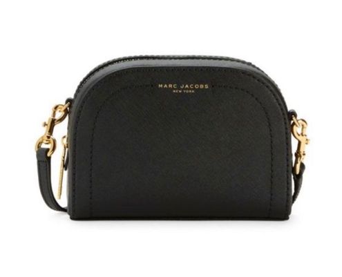 NWT MARC JACOBS Playback Crossbody Bag In Black Saffiano