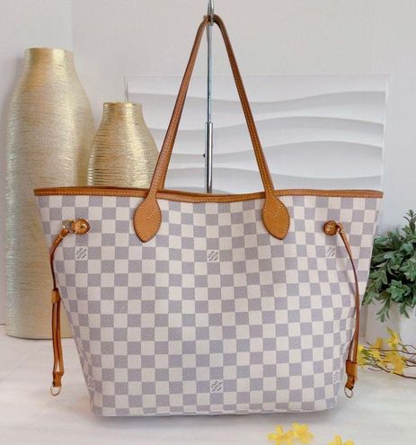 Louis Vuitton AUTHENTIC ❤️ Neverfull MM Damier Azure Canvas - $1279 - From  Uta