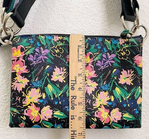 New Ted Baker Parceyy Flirty Texture Branded Webbing Crossbody Bag~  Multicolor