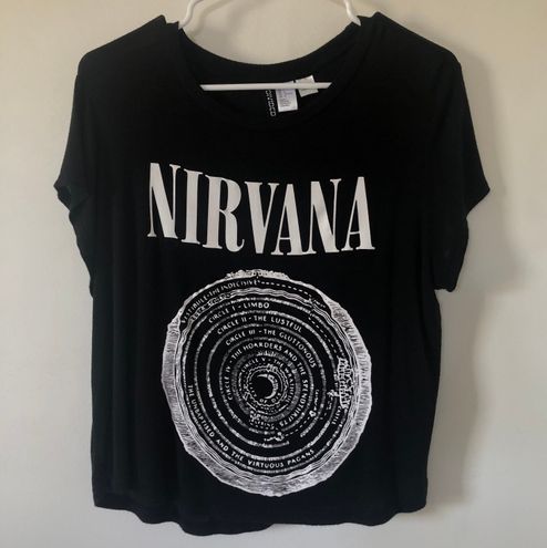 H M Nirvana Shirt Black Size L 11 From lizzy