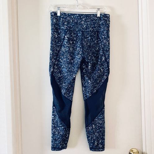 Athleta Navy Blue Sandstone Salutation Mesh 7/8 High Rise Leggings - $34 -  From Angelica