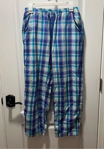 Covington Blue and Purple Plaid Pajama Pants Size Medium 10