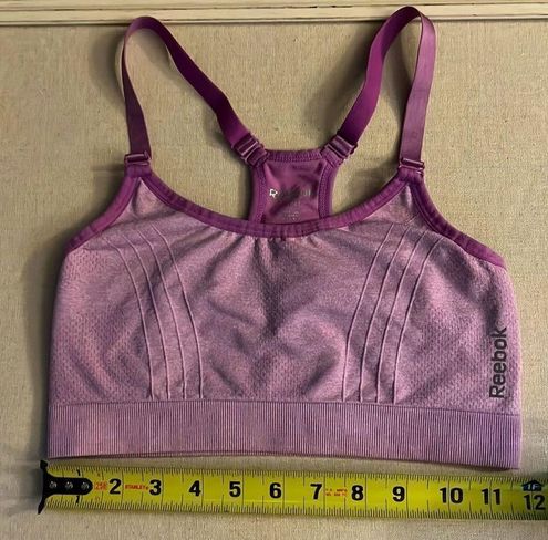 Reebok lilac and purple lined sports bra w adjustable satin tank straps S -  $21 - From Judith