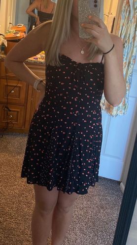 Target Strawberry Dress Black Size M 
