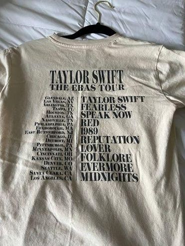 Taylor Swift The Eras International Tour Beige T-Shirt – Taylor