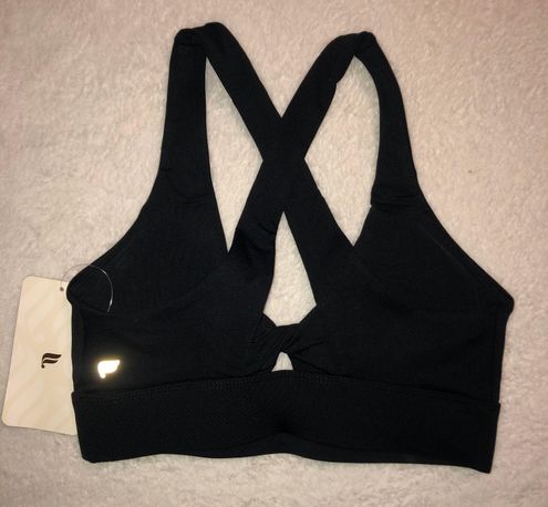 Fabletics Oasis Twist-Front Sports Bra Black Size XS - $20 (60