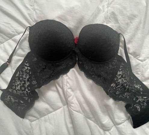 Kiss and Tell Black Lace Bra Size 36C - $15 - From blue