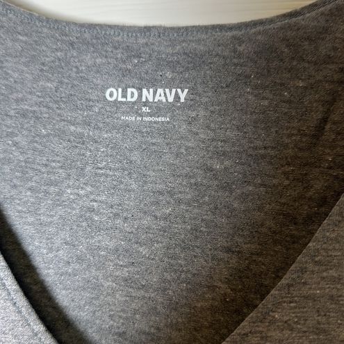 Old Navy V-Neck Short Sleeve Bodysuit Gray Size XL - $10 New
