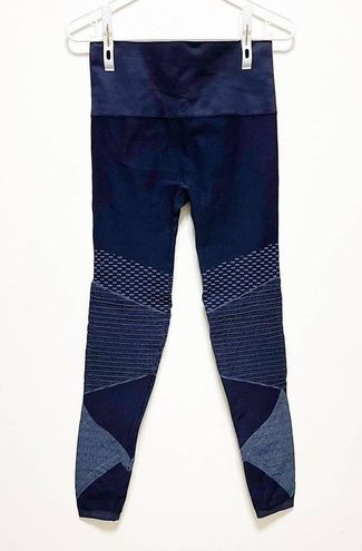 Spanx Look At Me Now Seamless Moto Leggings In Indigo Sky Size