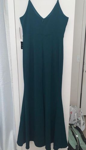 Infinite glory forest green maxi dress cheap