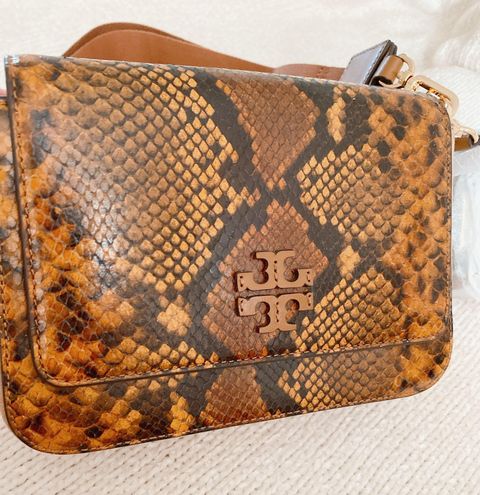 Tory burch outlet THEA EMBOSSED EXOTIC WEB SMALL SATCHEL 