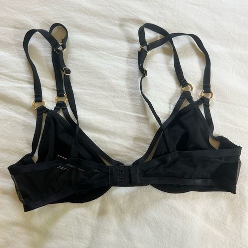 Victoria's Secret Very Sexy Unlined Plunge Bra Black Size