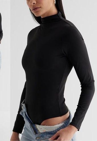 EXPRESS Body Contour High Compression Mock Neck Long Sleeve