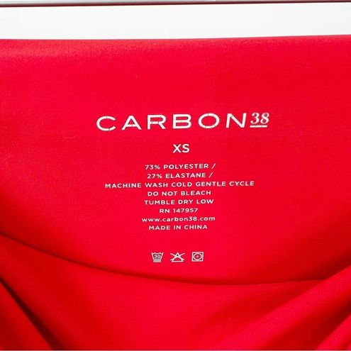 Carbon 38 Mini Chain Detail High Rise 7/8 Leggings XS Red - $63 - From  Deirdre