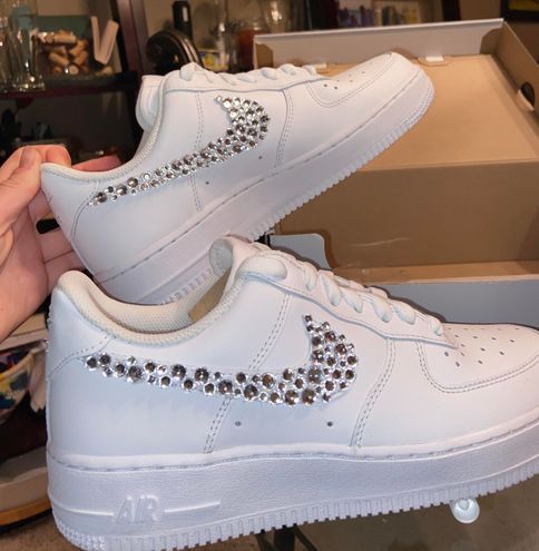 sparkly air force 1s