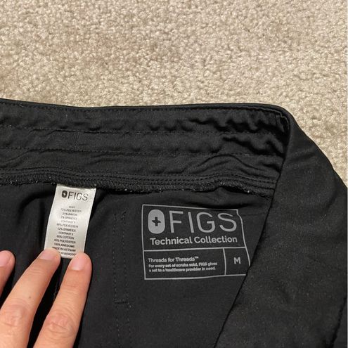 FIGS Women's Technical Collection Zamora Jogger Scrub Pants Black Size M  Medium - $35 - From Angelina