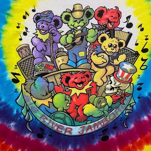 Grateful Dead Bear Jamboree Tie Dye T-Shirt