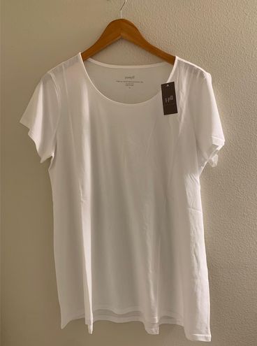 Pure Jill Scoop-Neck Elliptical Tee