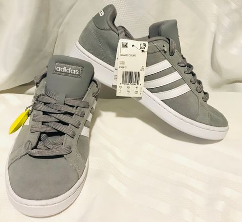 Adidas New Gray Grand Court Cloudfoam Comfort Size $50 (44% Off Retail) New With Tags - From Angelique