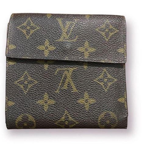 Authentic Louis Vuitton Classic Monogram Large Compact Wallet