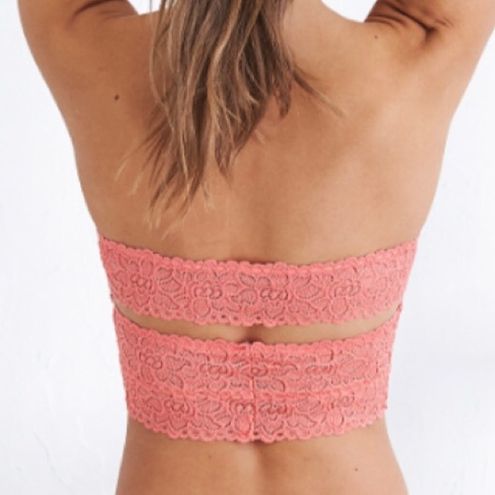 Aerie Longline Coral Lace Bandeau Bralette Size Small - $17 - From