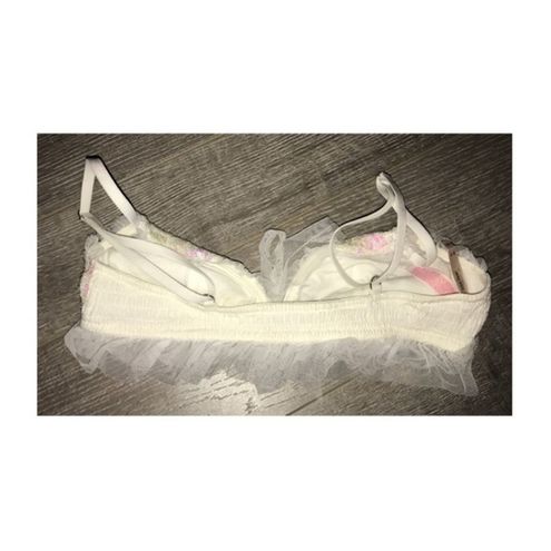 PINK - Victoria's Secret PINK Victoria Secret Sequin Lace Unpadded Bra Size  XS - $23 - From Jeneration