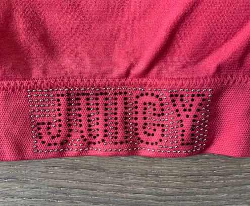 Juicy Couture NWT Logo 2 Piece Hot Pink & Black Sports Bra Set