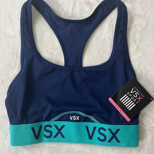Victoria's Secret VSX Sport Racerback Sports Bra VSX Logo Lightweight Size  Med