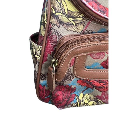 MultiSac Women's Floral Backpack MEDIUM Brand New1 With Purse