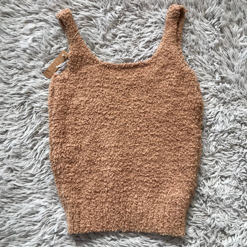 SKIMS Cozy Knit Tank in Camel S/M Size M - $70 New With Tags