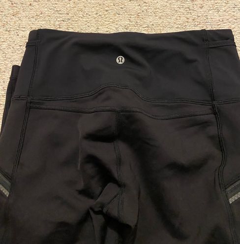 Lululemon Fleece Leggings Black Size 6 - $110 (14% Off Retail