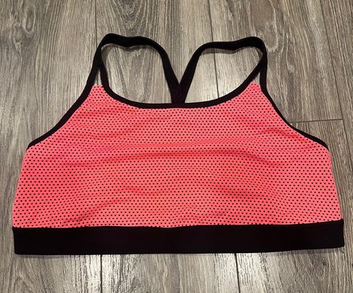 Torrid Coral and Black Mesh Racerback Sports Bra. Size 3 Multiple