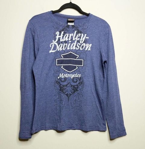 Harley Davidson Smokey Mountains T-Shirt Maryville TN Purple L