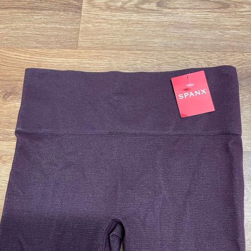 SPANX Seamless Track Stripe Leggings Jammy Plum XS - Regular