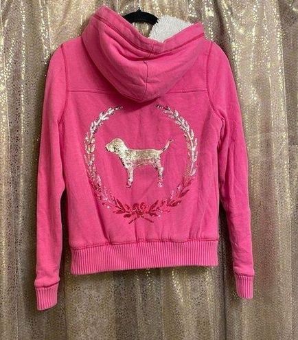 PINK Victoria's Secret, Tops, Victorias Secret Pink Rare Htf Bling Hoodie