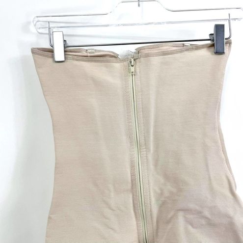 90s LATINA FAJAS Vintage Nude Strapless Zip Up Girdle Tan Size L - $99 -  From Tracy