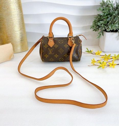 Louis Vuitton VERY CUTE Authentic Nano Mini Speedy Monogram W/ Strap -  $1191 - From Uta