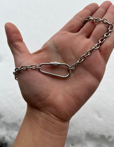 Brandy Melville Silvertone Carabiner 