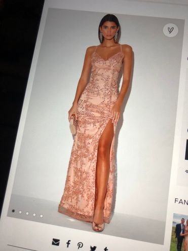 Lulus Blissful Blossoms Blush Pink Sequin Backless Maxi Dress - $115 (23%  Off Retail) - From Breann