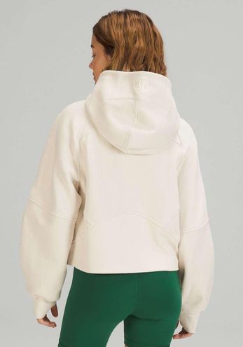 Lululemon Scuba Oversized Half-zip Hoodie In White Opal