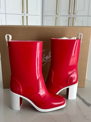 Loubirain Block-Heel Red Sole Boots