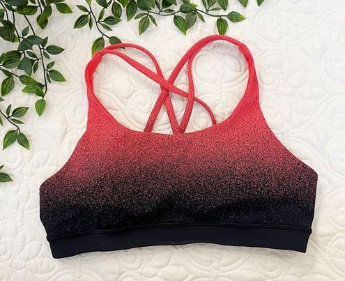 Lululemon Energy Bra Ombre Speckle Stop Jacquard EB Black