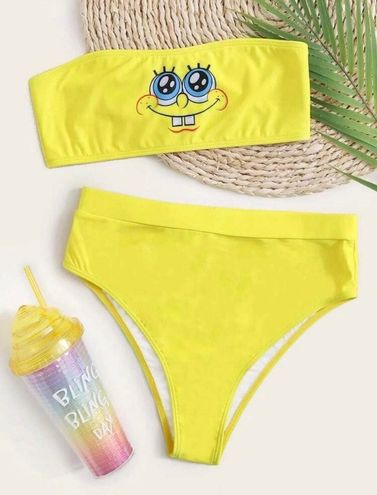 Spongebob Bikini : Women Swimwear Yellow