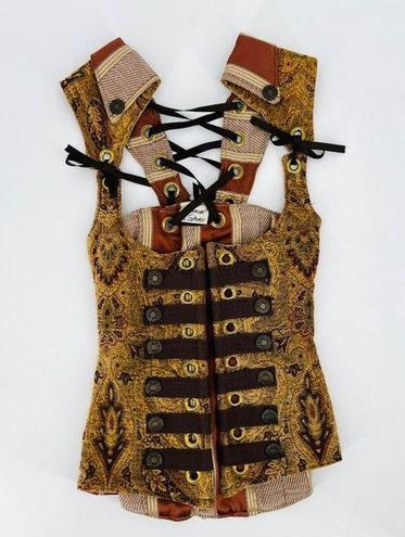 Tapestry underbust corset  Fairytale dress, Corset fashion, Vintage dresses