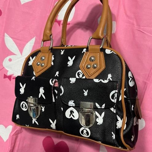 Playboy Black And White Monogram Manhattan Bag - $66 - From