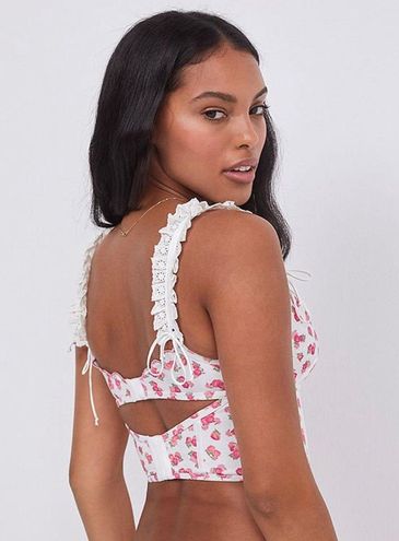 Free People Britt Cherry-Embroidered Bralette