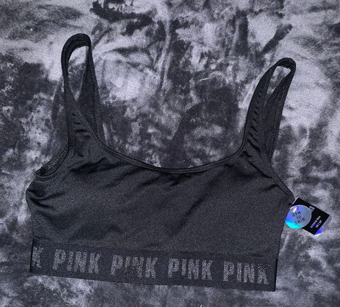 PINK - Victoria's Secret Victoria's Secret PINK Gym To Swim Ultimate Sports  Bra Black Size XS - $22 New With Tags - From Jessica